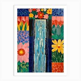 Mosaic Tile Painting Art Print