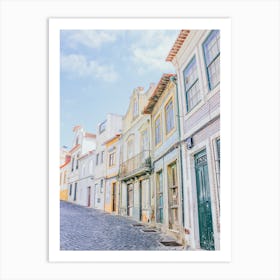 Colorful Row In Portugal Art Print