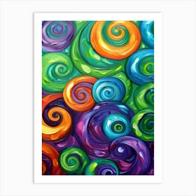 Swirls 4 Art Print