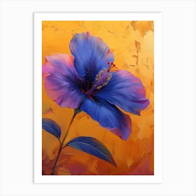 Blue Hibiscus Art Print