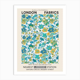 Poster Flower Jubilee London Fabrics Floral Pattern 5 Art Print