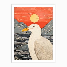 Bird Illustration Albatross 1 Art Print