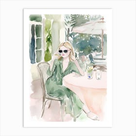 Having A Drink In Capri 2 Art Print