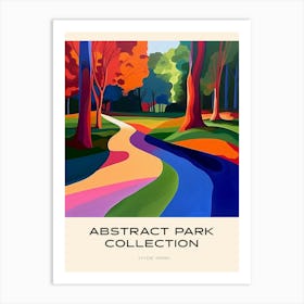 Abstract Park Collection Poster Hyde Park London 4 Art Print