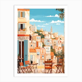 Marseille France 1 Illustration Art Print