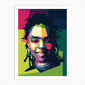 Lauryn Hill WPAP  Art Print