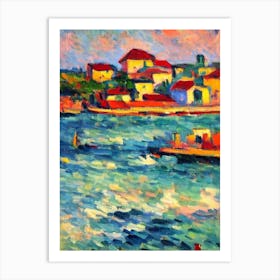 Port Of Pointe À Pitre Guadeloupe Brushwork Painting harbour Art Print