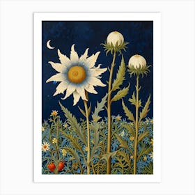 William Morris Daisy And Moon Art Print