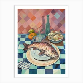 Grouper Still Life Painting Art Print