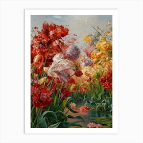 Tulip Field 2 Art Print