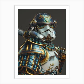 Stormtropper As A Vintagepunk Samurai 28 Art Print