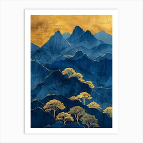 Asian Mountains 1 Art Print