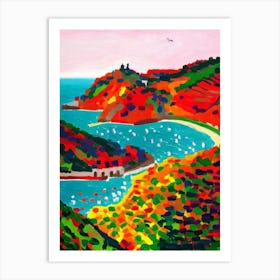 Cinque Terre National Park 1 Italy Abstract Colourful Art Print