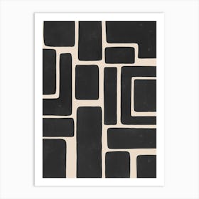 Modern Abstract Shapes No 1079 Art Print