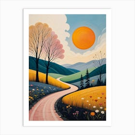 Road To The Sun Art Print