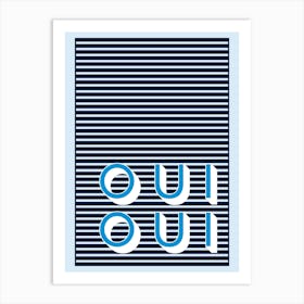 Oui Oui Bathroom Art Print