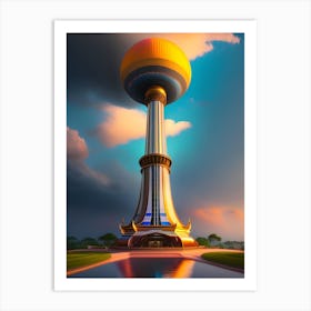 Water Tower Art Print