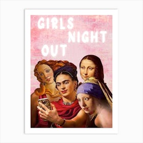 Girls Night Out Art Print