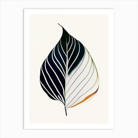 Hosta Leaf Abstract 3 Art Print