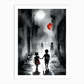 Red Balloon Art Print