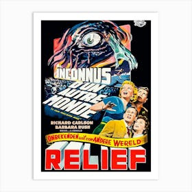 Relief, Horror Movie Poster Art Print