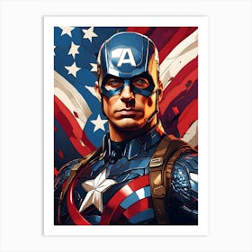 Captain America 3 Art Print