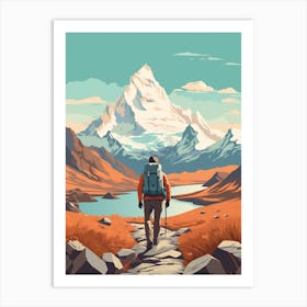 Patagonia 4 Travel Illustration Art Print