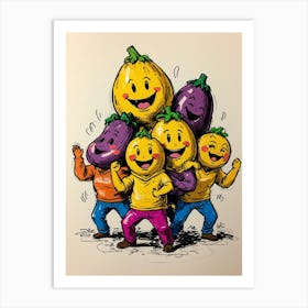 Eggplants 2 Art Print