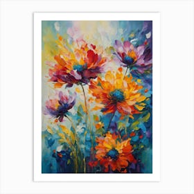 Flowers By Person Art Print