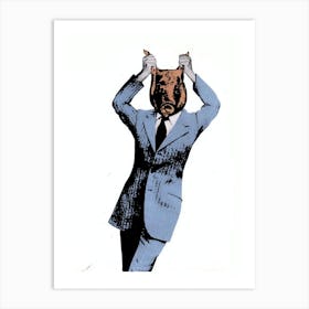 Pig In A Suede Art Print