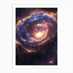 Spiral Galaxy In Space 7 Art Print