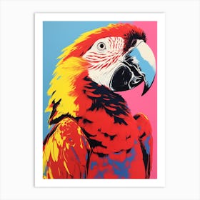Andy Warhol Style Bird Macaw 4 Art Print