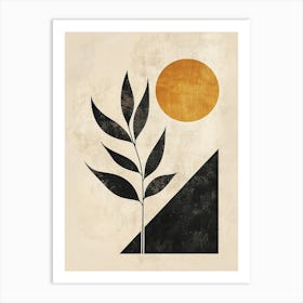 Sun And Tree Art Print