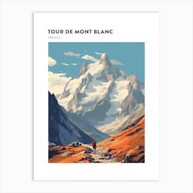 Tour De Mont Blanc France 5 Hiking Trail Landscape Poster Art Print