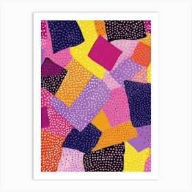 Abstract Polka Dots Art Print