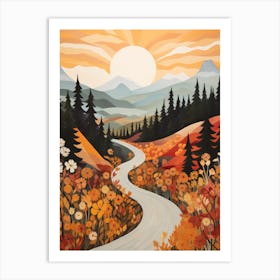 Sunset Road 1 Art Print