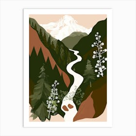 Mt Hood River Art Print