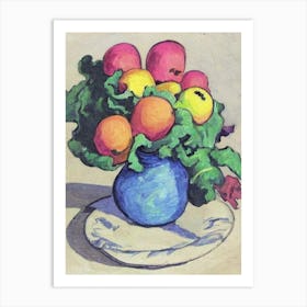 Turnip 2 Fauvist vegetable Art Print