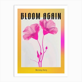 Hot Pink Morning Glory 2 Poster Art Print