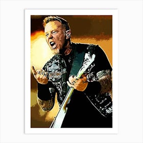 James Hetfield Metallichead band music 23 Art Print