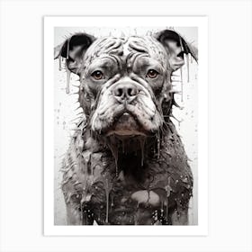 Wet Dog Art Print