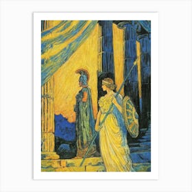 Aphrodite And Adonis Art Print