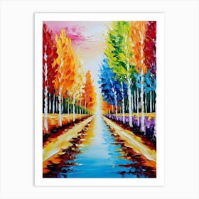 Autumn Road 3 Art Print