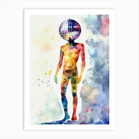 Disco Ball Man Art Print