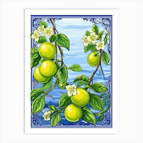 Lime Illustration 8 Art Print