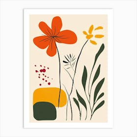 Flowers In The Garden 20 Art Print