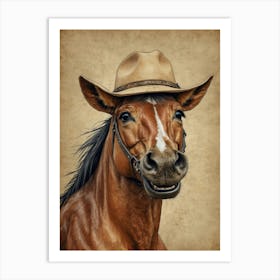 Cowboy Horse 1 Art Print