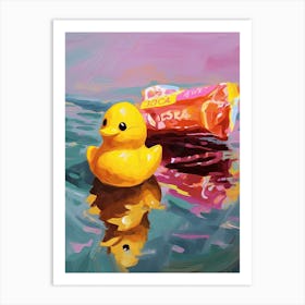 Rubber Duck Oil Painting Art Print