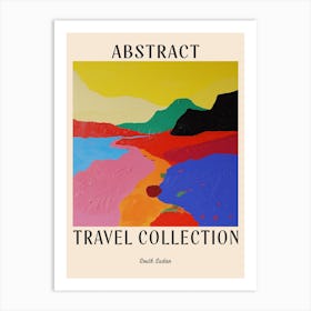 Abstract Travel Collection Poster South Sudan 1 Art Print