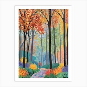 Autumn Walk Art Print